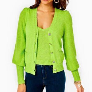 Lilly Pulitzer Angeli Sweater Cardigan in Fresh Citrus sz S